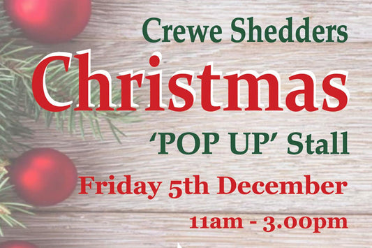 Crewe Shedders Christmas Popup Stall